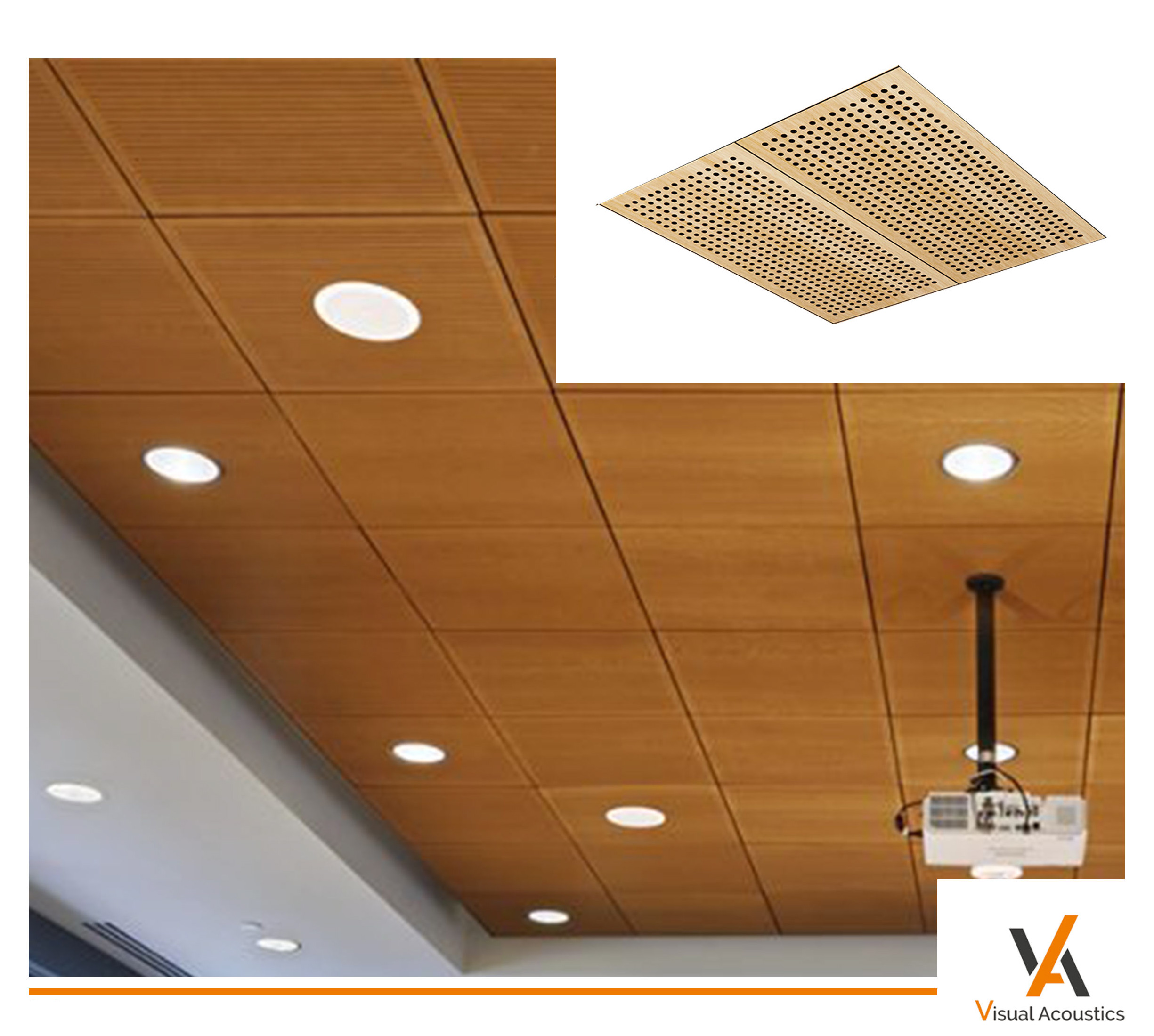 ACOUSTIC WOODEN TILE