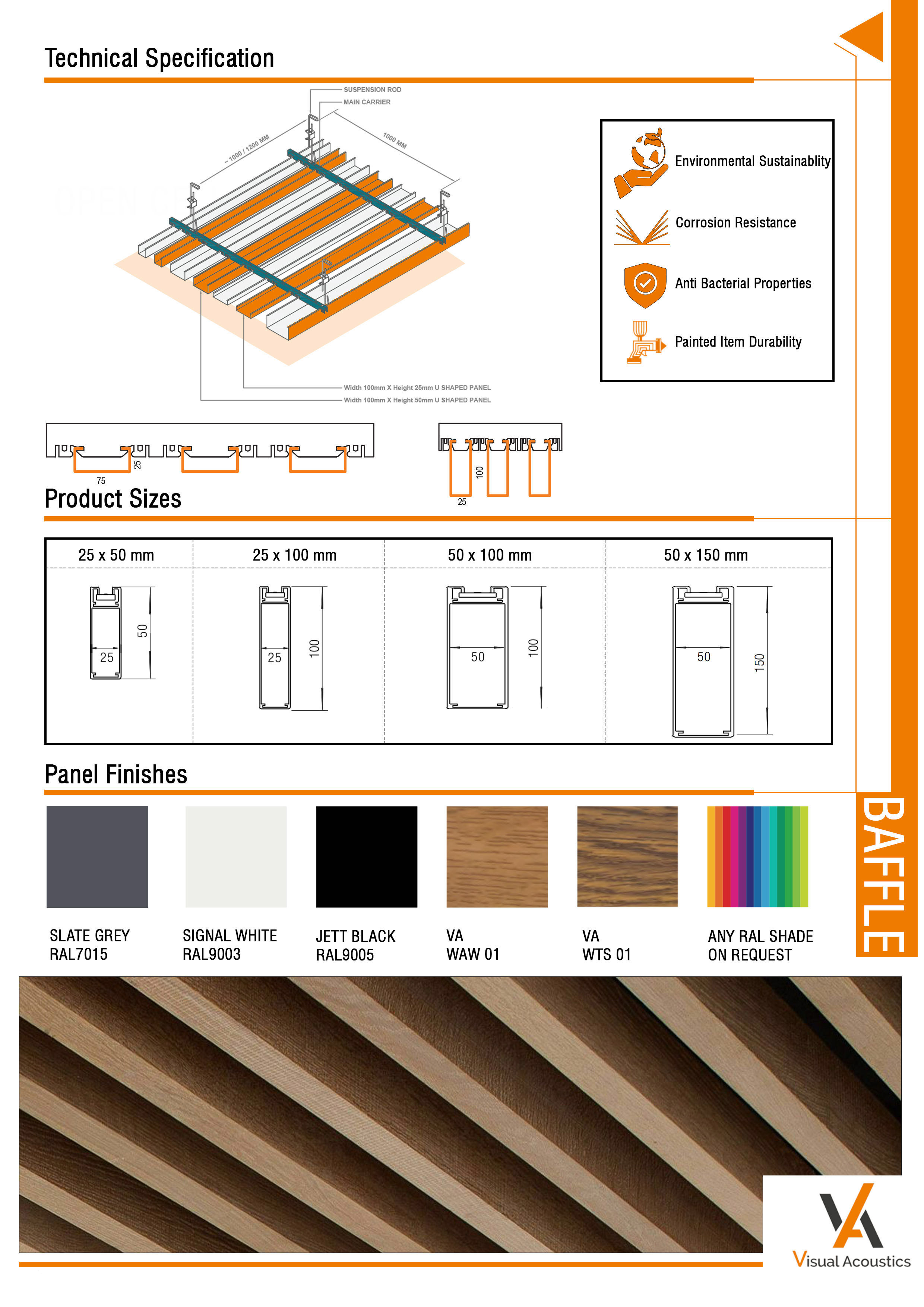 METAL TECH BAFFLE: U-BAFFLE